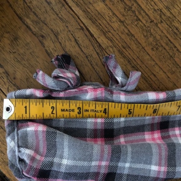 Girl's Youngland Gray & Pink Plaid Dress 5 - Picture 13 of 14
